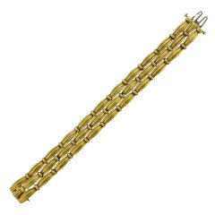 TIFFANY & CO Classic Three Row Gold Bracelet