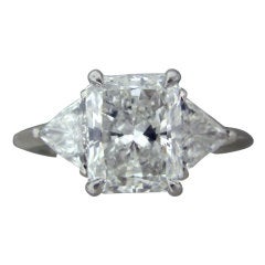 TIFFANY & CO Diamond Platinum Engagement Ring 2.79ctw G/VS1