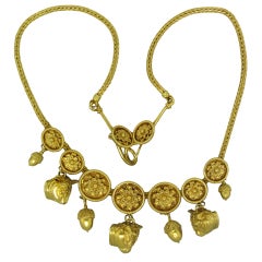 LALAOUNIS Gold Ancient Revival Pendant Necklace