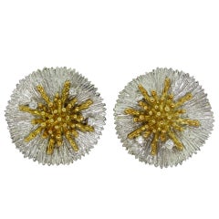 ASPREY Gold Diamond Earrings 2