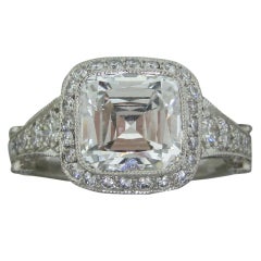 TIFFANY & Co Legacy Platinum  3.34ctw Diamond Engagement Ring