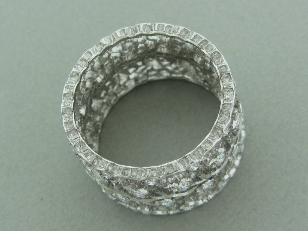 BUCCELLATI Tulle Ramage Gold Diamond Ring