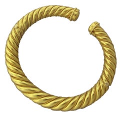 ILIAS LALAOUNIS Gold Cuff Bracelet