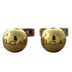 BULGARI Gold Cufflinks