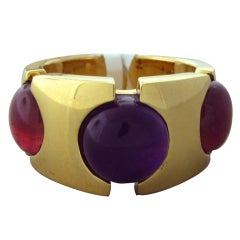 FRED Paris Gold Amethyst Tourmaline Ring