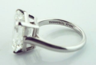 TIFFANY & CO Platinum 6.43ct Diamond Engagement Ring 3