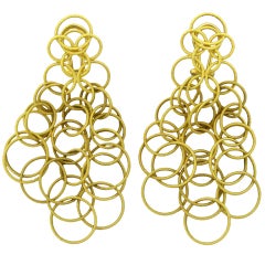 BUCCELLATI Hawaii Yellow Gold Drop Earrings