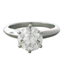 TIFFANY & Co Platinum 1.60ct F VS1 Diamond Engagement Ring