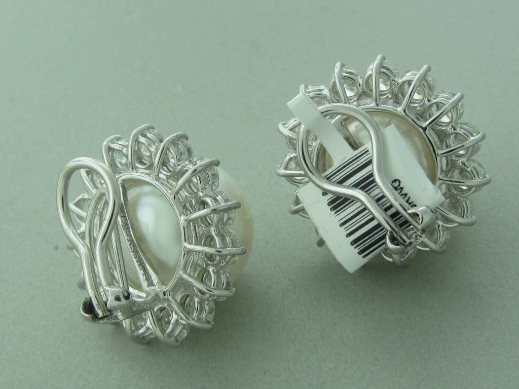 Women's ASSIL Diamond 16mm South Sea Pearl Earrings