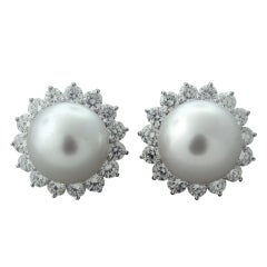 ASSIL Diamond 16mm South Sea Pearl Earrings