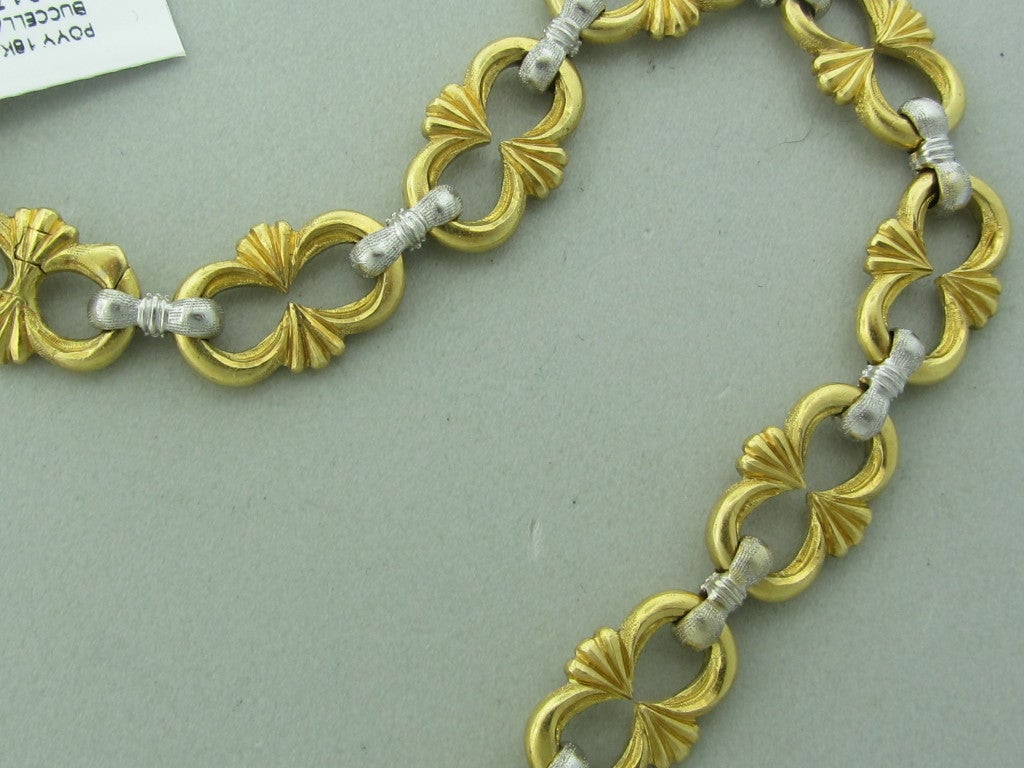 Buccellati Gold  Diamond Necklace In Excellent Condition In Lambertville, NJ