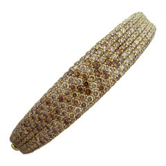 ROBERTO COIN Gold Fancy Diamond Bangle Bracelet