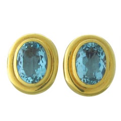 Tiffany & Co Paloma Picasso Aquamarine Earrings