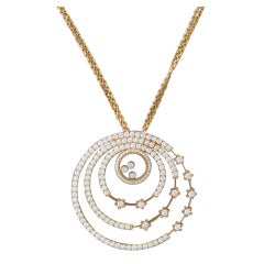 Chopard Happy Spirit Gold Diamant-Anhänger Halskette