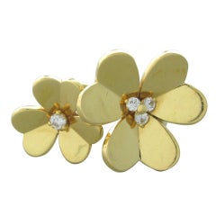 Van Cleef & Arpels Frivole Gold Flower Diamond Ring