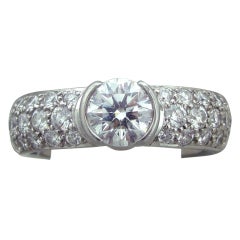 Tiffany & Co. Etoile H VVS1 Diamond Platinum Engagement Ring