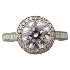 Tiffany 
Co Platinum 1.77ct G / VVS Diamond Engagement Ring