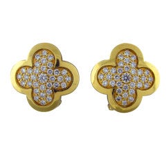 VAN CLEEF 
ARPELS Alhambra Diamond Earrings