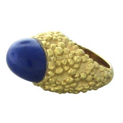 Van Cleef & Arpels Gold Lapis Lazuli Ring