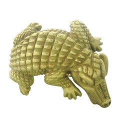 Kieselstein Cord Gold Alligator Ring