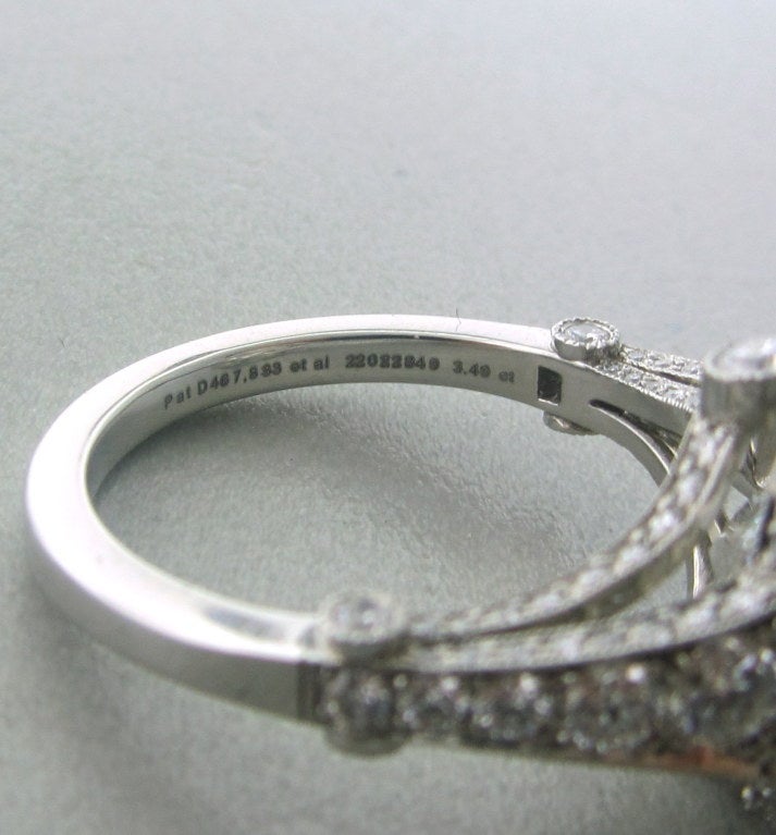 Women's Tiffany & Co Legacy Platinum 4.33ctw Diamond Engagement Ring