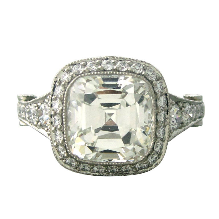 Tiffany & Co Legacy Platinum 4.33ctw Diamond Engagement Ring