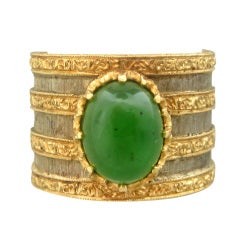 Buccellati Gold Jade Nephrite Ring