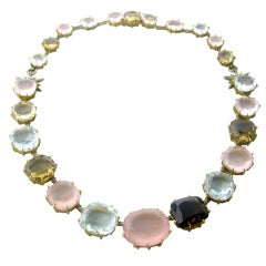 H. Stern Moonlight Collection Gold Gemstone Diamond Necklace