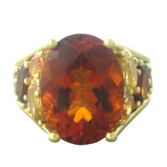 Mark Patterson Fusion Gold Diamond Citrine Ring