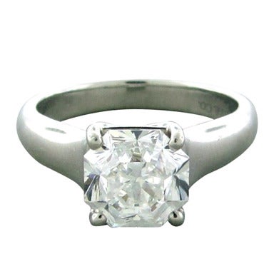 Tiffany & Co Lucida Platinum 2.27ct  Diamond Engagement Rin