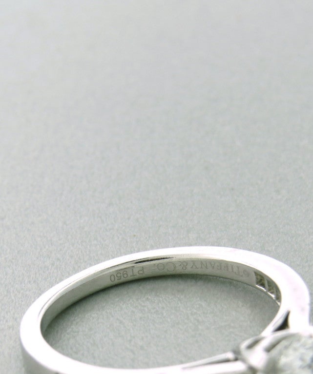 Women's Tiffany & Co Platinum 1.16ct Diamond Engagement Ring