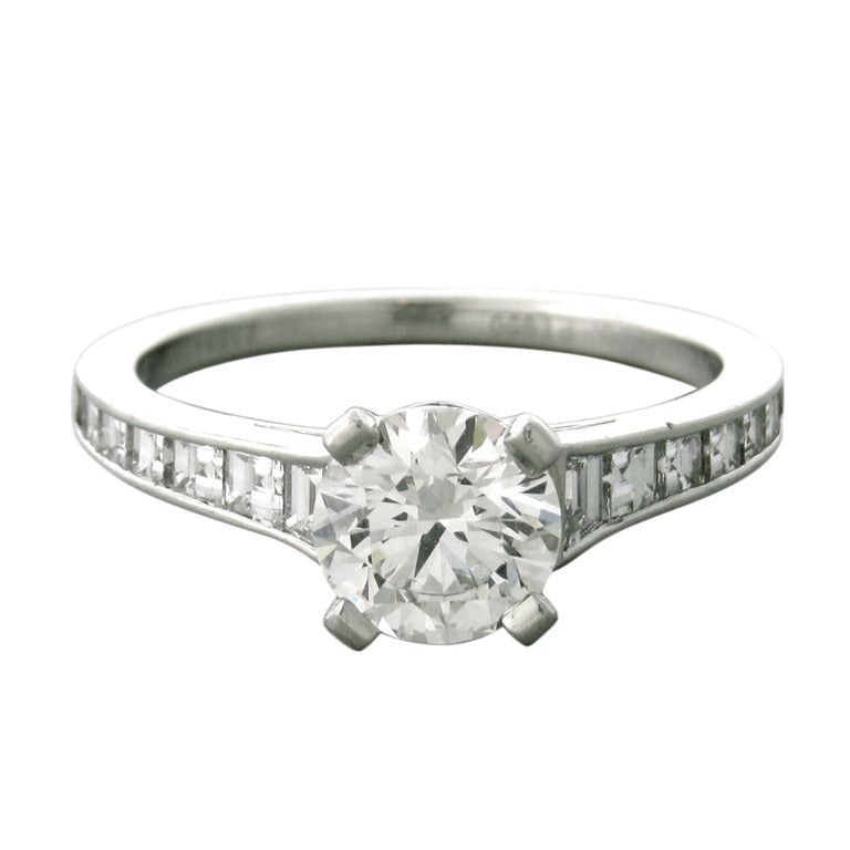 Tiffany & Co Platinum 1.16ct Diamond Engagement Ring