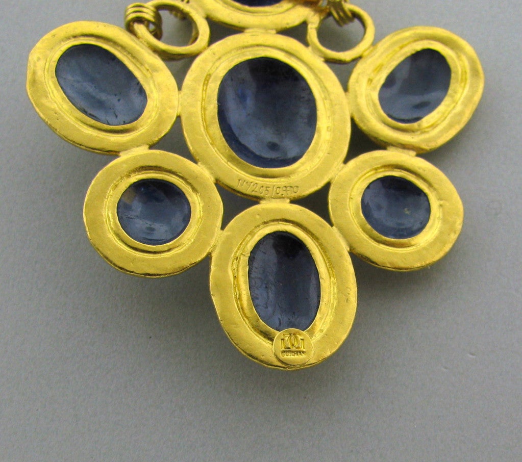 Gurhan Gold Sapphire Pendant Necklace 2