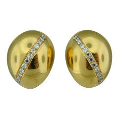 VHERNIER Gold Modern Diamond Earrings