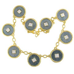 Gurhan Diamond Silver Gold Necklace