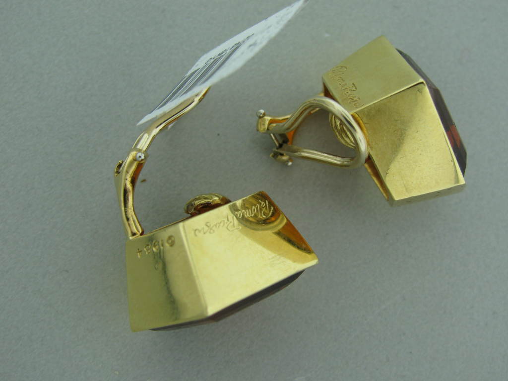 citrine earrings tiffany