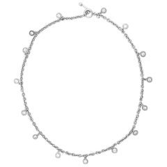 Used Cathy Waterman Platinum Diamond Necklace