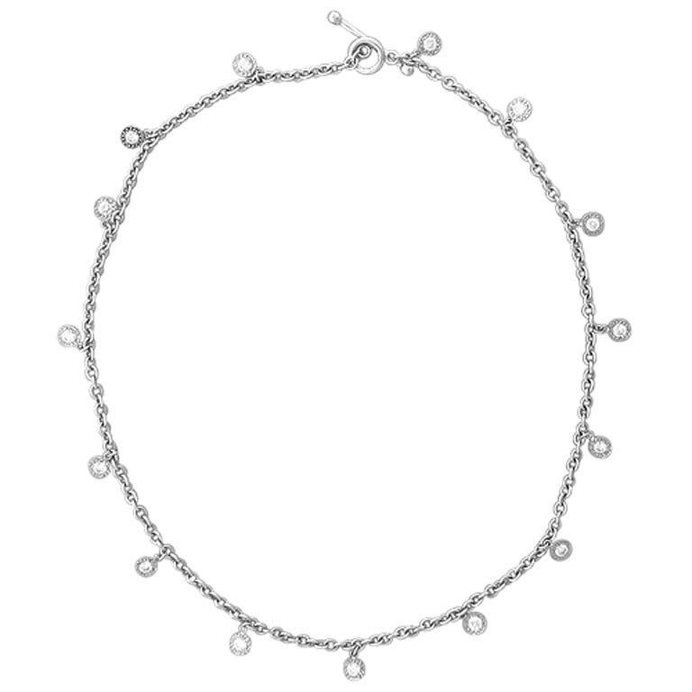 Cathy Waterman Platinum Diamond Necklace