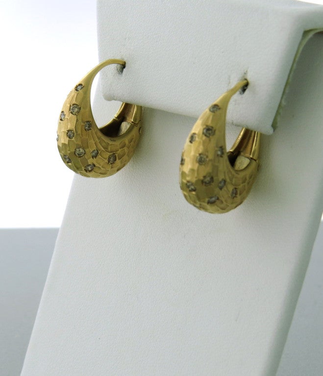 Women's Pomellato Duna Gold Diamond Earrings