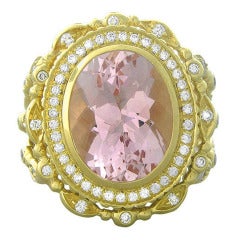 Doris Panos Gold Gemstone Diamond Ring