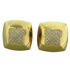 BULGARI Piramide Gold Diamond Earrings