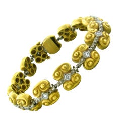 Vahe Naltchayan Gold Diamond Bracelet