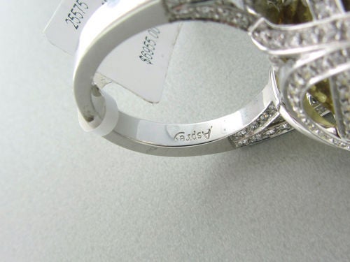Asprey Citrine Diamond Gold Ring 1
