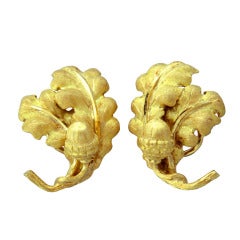 Buccellati Gold-Eichel-Ohrringe
