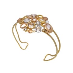 Gold  Bracelet set with Morganite