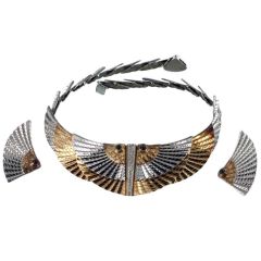 Erte "Nile" Necklace and Earring set