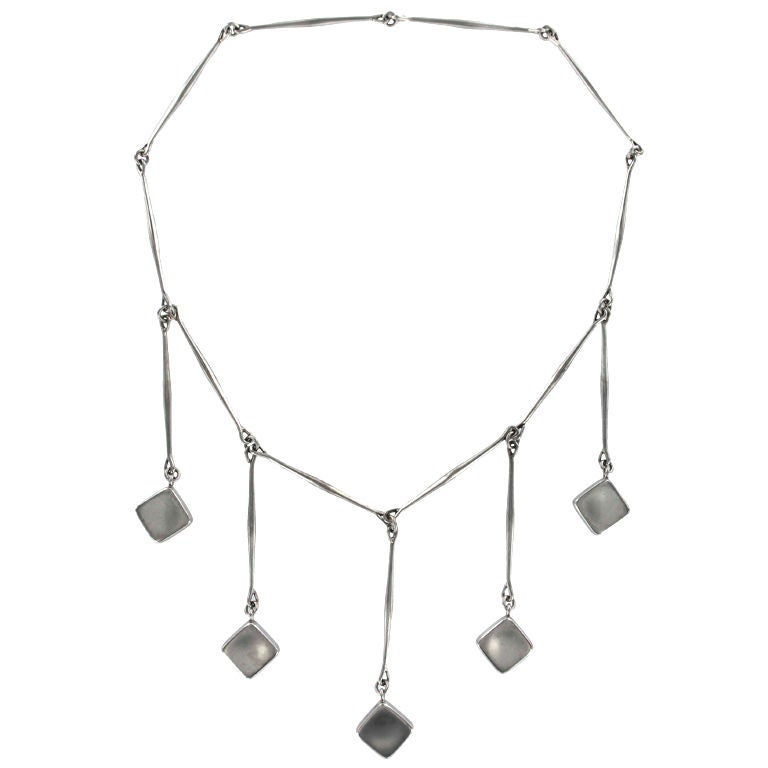 Georg Jensen Danish Modern Necklace No. 123 by Astrid Fog