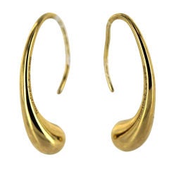 TIFFANY & CO.  Elsa Peretti Gold Earrings