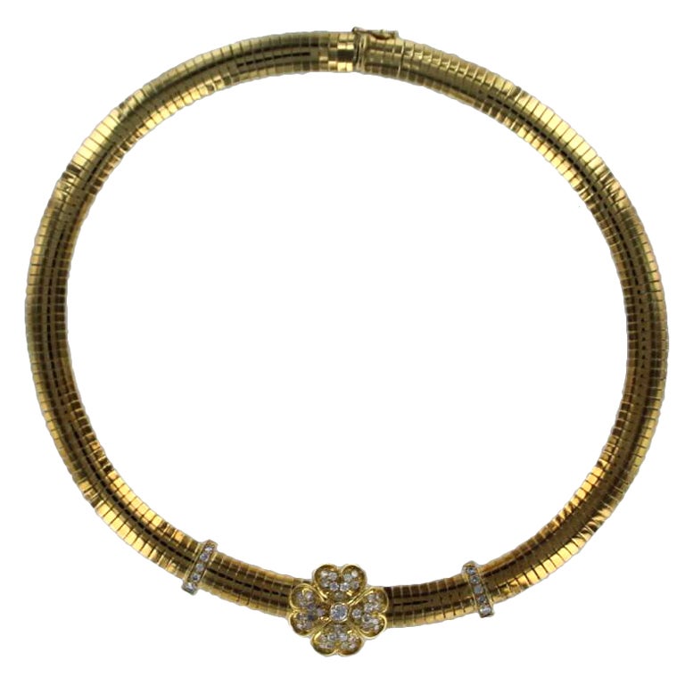 VAN CLEEF & ARPELS Gold and Diamond Necklace