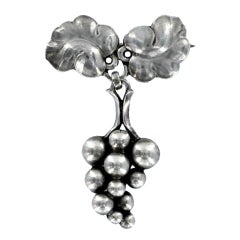 GEORG JENSEN Sterling Silver "Grape" Brooch No. 217A